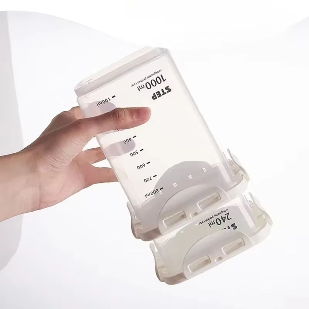 WBBOOMING Airtight Plastic Sealed Canisters Set With Multiple Capacities For Kitchen Food Storage 5