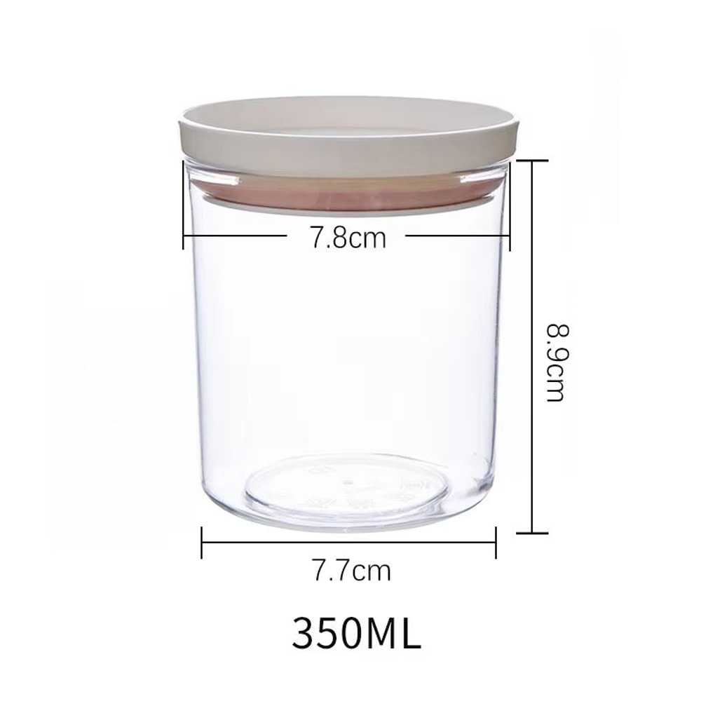WBBOOMING Transparent Sealed Ring Food Canister With Dual Color Design For Kitchen Storage 12
