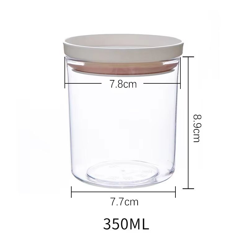 WBBOOMING Transparent Sealed Ring Food Canister With Dual Color Design For Kitchen Storage 12