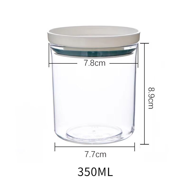 WBBOOMING Transparent Sealed Ring Food Canister With Dual Color Design For Kitchen Storage 13