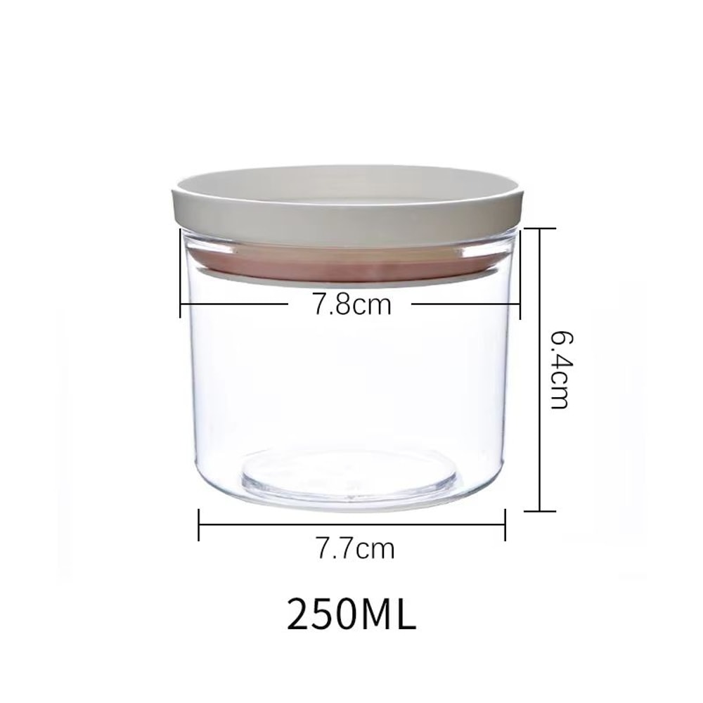 WBBOOMING Transparent Sealed Ring Food Canister With Dual Color Design For Kitchen Storage 6