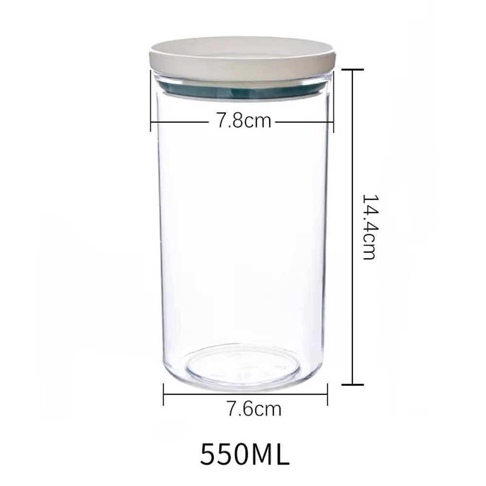 Airtight Sealed Ring Food Grade Storage Jar For Snacks And Grain Kitchen Organization 9