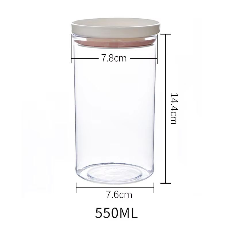 Airtight Sealed Ring Food Grade Storage Jar For Snacks And Grain Kitchen Organization 10