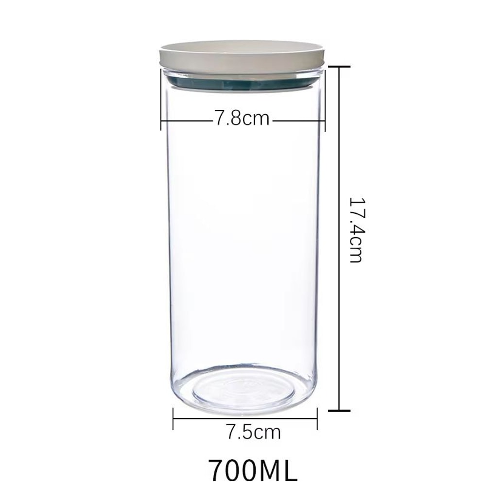 Airtight Sealed Ring Food Grade Storage Jar For Snacks And Grain Kitchen Organization 11