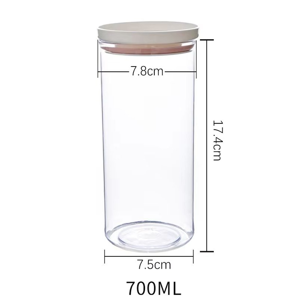 Airtight Sealed Ring Food Grade Storage Jar For Snacks And Grain Kitchen Organization 12