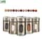 Stainless Steel Spice Storage Box And Condiment Shaker Jars Organizer For Cooking And BBQ Use 0