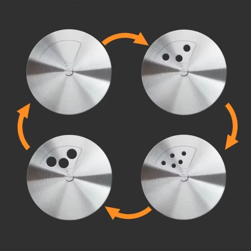 Stainless Steel Spice Storage Box And Condiment Shaker Jars Organizer For Cooking And BBQ Use 5