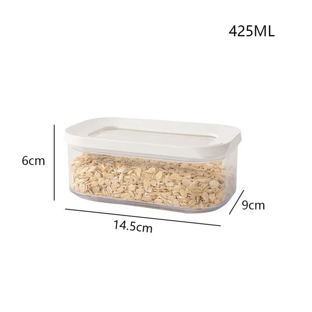 Airtight Plastic Sealed Storage Box Transparent Food Container For Coffee Beans And Cereal Organiza 7