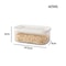 Airtight Plastic Sealed Storage Box Transparent Food Container For Coffee Beans And Cereal Organiza 7