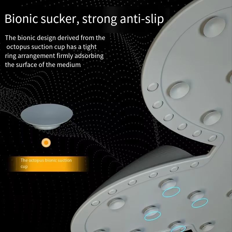 Silicone Anti Slip Foot Massage Shower Mat With Dead Skin Removal And Back Massage Nodes 3