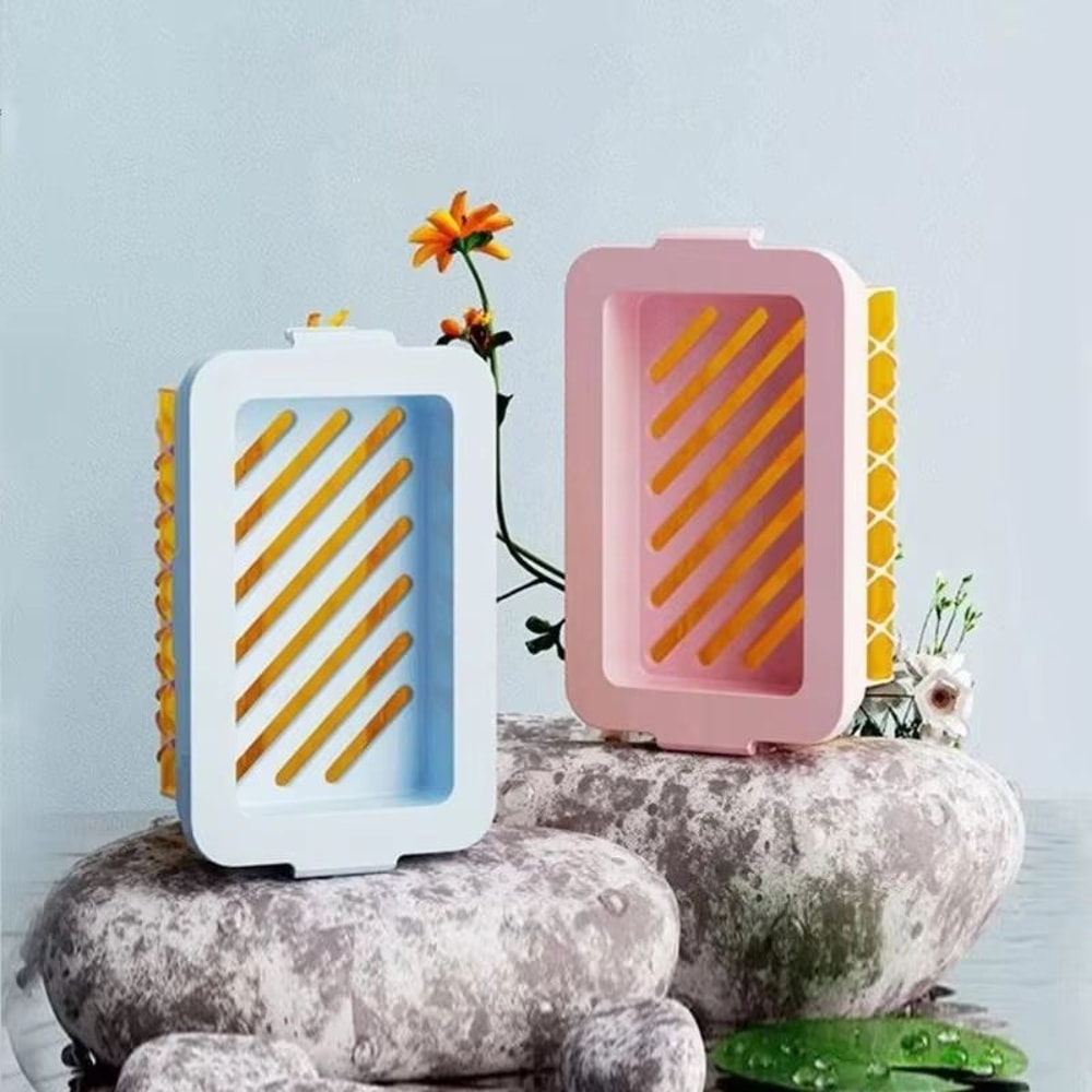 High Elastic Mesh Soap Foaming Box Anti Slip Draining Soap Storage Case For Laundry And Bath Use 5