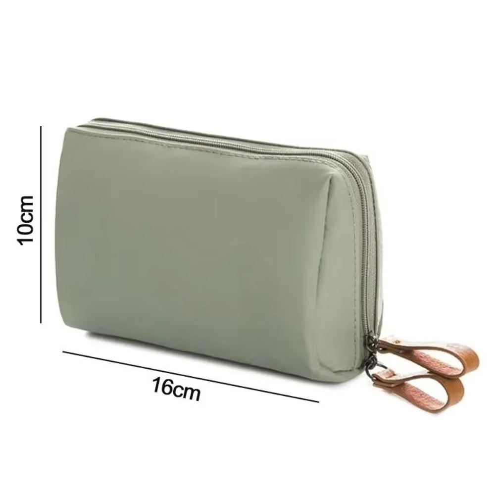 Portable Large Capacity Waterproof Makeup Bag Solid Color Handheld Travel Cosmetic Organizer For Wo 2