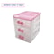 WBBOOMING Small Drawer Jewelry Storage Box Multi Layer Plastic Desktop Organizer For Cosmetics And 7