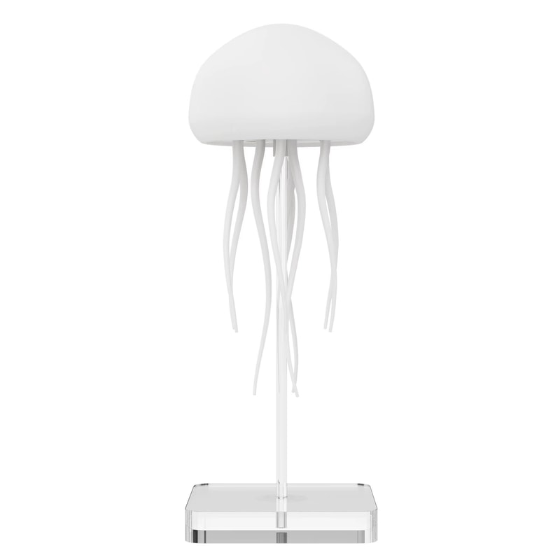 RGB Jellyfish Night Light With Gradient Lighting Voice Control Type C Rechargeable Bedside Lamp 7