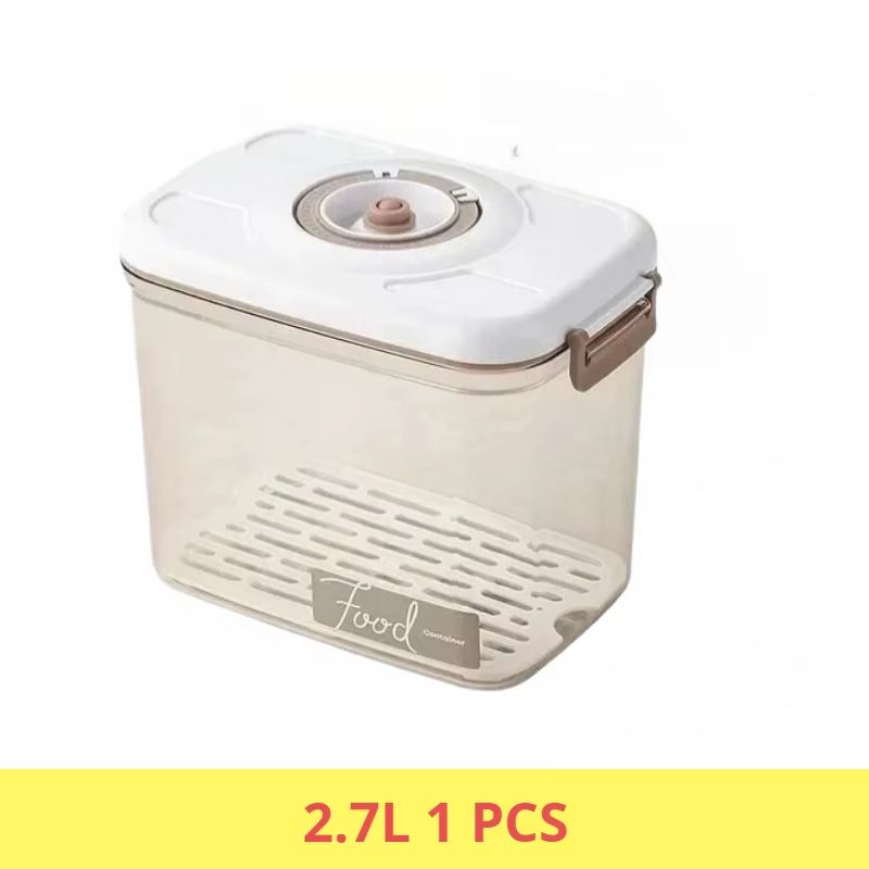 Food Grade Vacuum Sealed Food Storage Box With Draining Design Large Capacity Refrigerator Containe 10