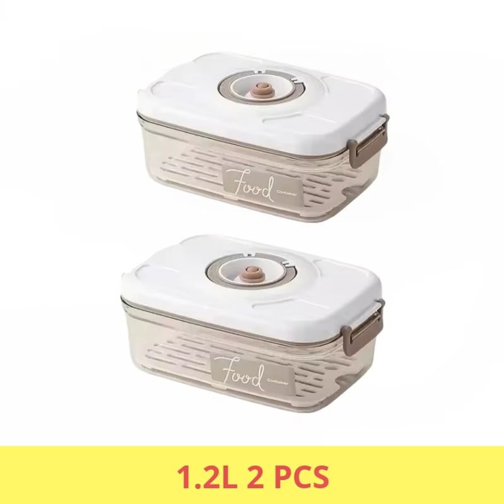 Food Grade Vacuum Sealed Food Storage Box With Draining Design Large Capacity Refrigerator Containe 12