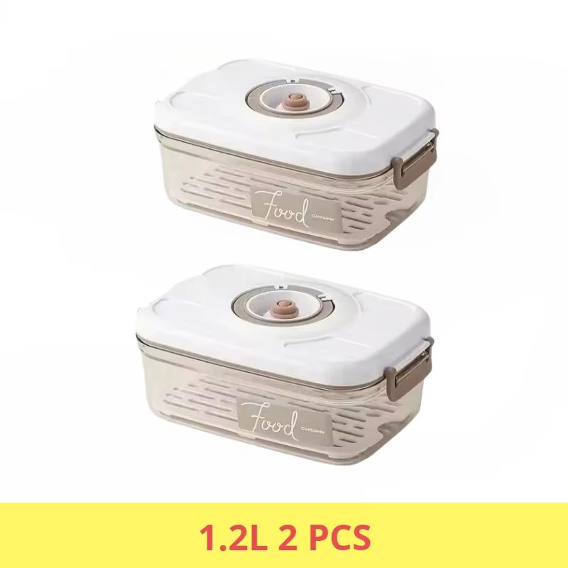 Food Grade Vacuum Sealed Food Storage Box With Draining Design Large Capacity Refrigerator Containe 12