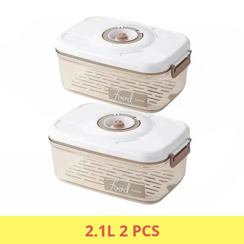 Food Grade Vacuum Sealed Food Storage Box With Draining Design Large Capacity Refrigerator Containe 13