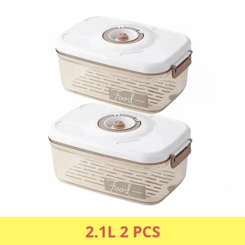 Food Grade Vacuum Sealed Food Storage Box With Draining Design Large Capacity Refrigerator Containe 13