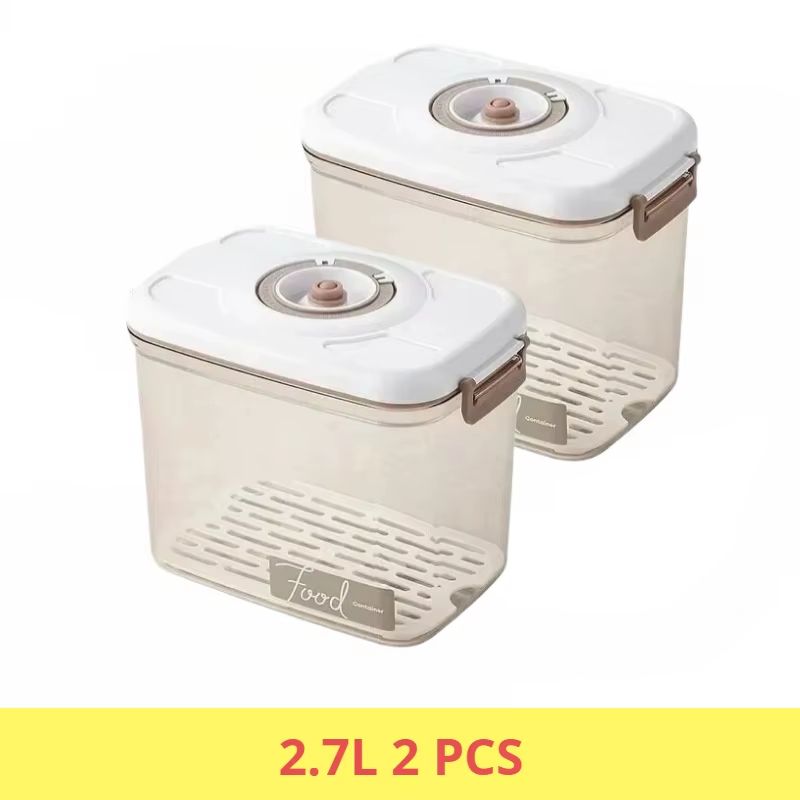 Food Grade Vacuum Sealed Food Storage Box With Draining Design Large Capacity Refrigerator Containe 14