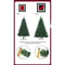 PVC Large Artificial Christmas Tree Encrypted Green Simulation Tree For Indoor And Outdoor Holiday 3