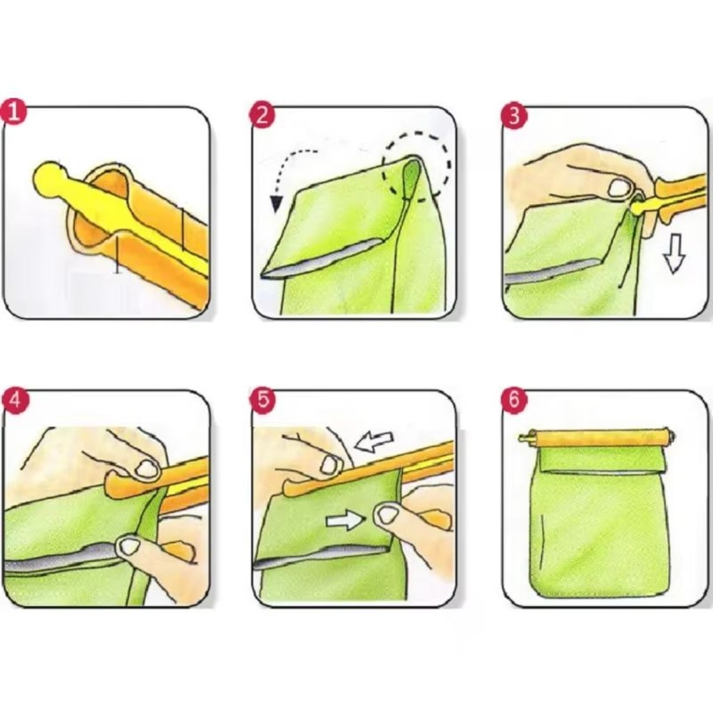 WBBOOMING Korean Style Food Bag Sealing Clips Set 24 Piece Moisture Proof Kitchen Storage Clips 3