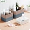 Plastic Grid Desktop Storage Box Organizer For Makeup Office Bathroom And Closet Essentials 0