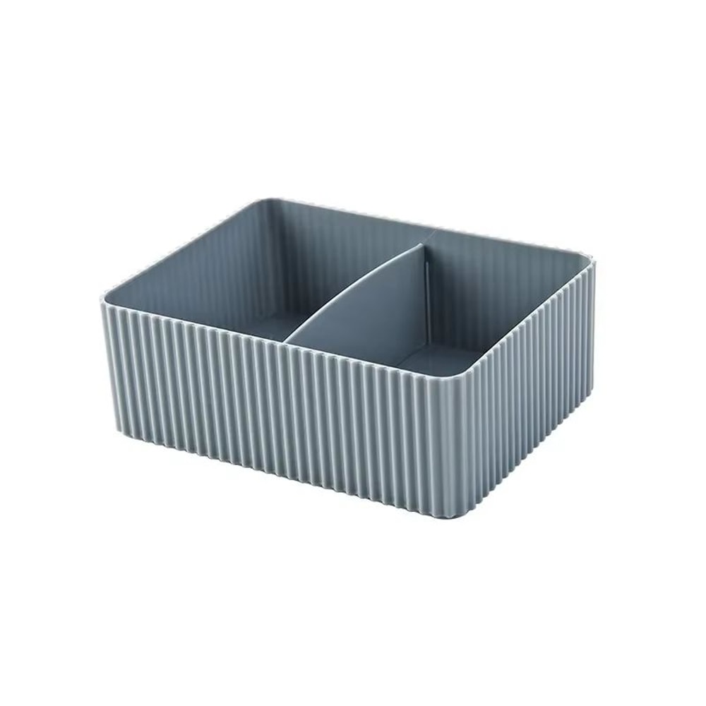 Plastic Grid Desktop Storage Box Organizer For Makeup Office Bathroom And Closet Essentials 6