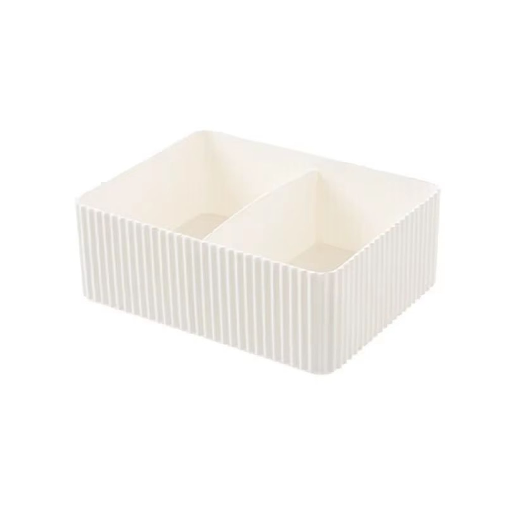 Plastic Grid Desktop Storage Box Organizer For Makeup Office Bathroom And Closet Essentials 7