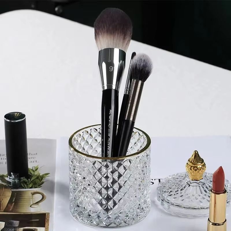 Crystal Glass Jewelry Organizer Storage Jar For Cosmetics Tea Candy Coffee And Seasonings 1