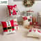 Embroidered Christmas Pillowcase Decorative Cushion Cover For Sofa And Living Room Holiday Decor 0