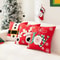 Embroidered Christmas Pillowcase Decorative Cushion Cover For Sofa And Living Room Holiday Decor 1