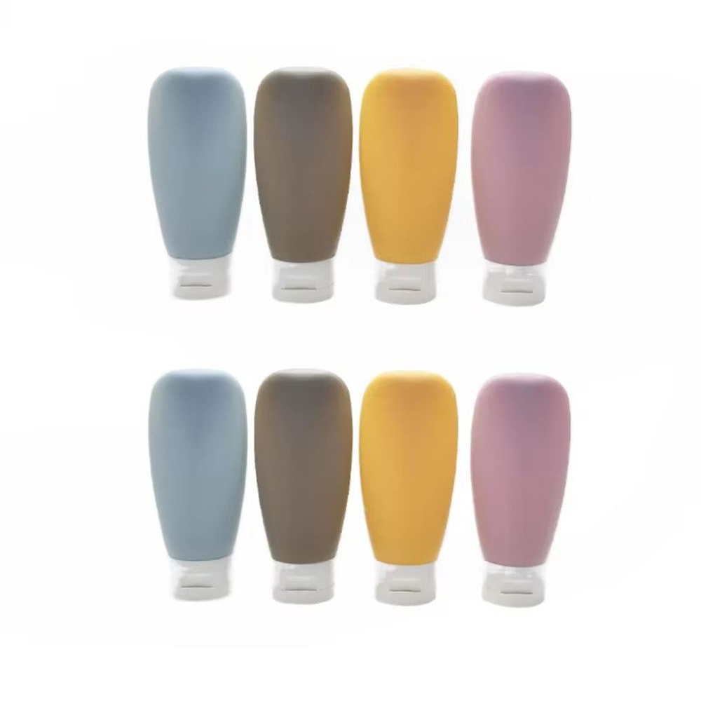Refillable Soft Silicone Travel Bottles Set 60ML 203 Fl Oz Squeeze Tubes For Toiletries And Cosmeti 11