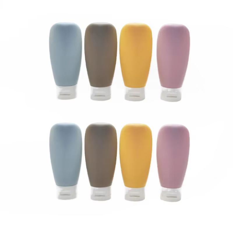 Refillable Soft Silicone Travel Bottles Set 60ML 203 Fl Oz Squeeze Tubes For Toiletries And Cosmeti 11