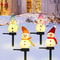 LED Snowman Solar Garden Light Outdoor Ground Stake Christmas Pathway Lawn Decoration 0