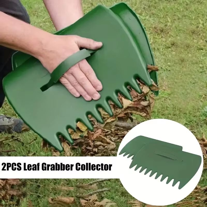 Outdoor Leaf Grabber Pair Durable Plastic Garden Rake Hand Claws For Yard Leaf Collection 1