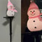 LED Snowman Solar Garden Stake Lights For Outdoor Christmas Pathway Decoration 6