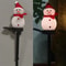 LED Snowman Solar Garden Stake Lights For Outdoor Christmas Pathway Decoration 7