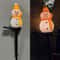 LED Snowman Solar Garden Stake Lights For Outdoor Christmas Pathway Decoration 8