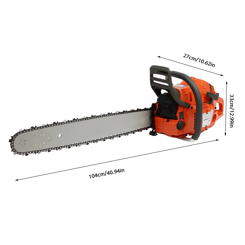 24Inch Gas Chainsaw With 2Cycle Engine For Heavy Duty Wood Cutting 6