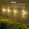 8 LED Solar Ground Light Waterproof Warm Glow Outdoor Pathway And Driveway Marker 3