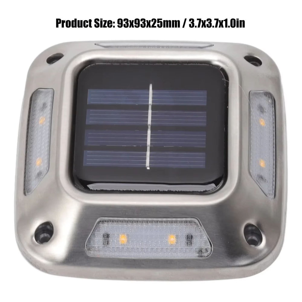 8 LED Solar Ground Light Waterproof Warm Glow Outdoor Pathway And Driveway Marker 5