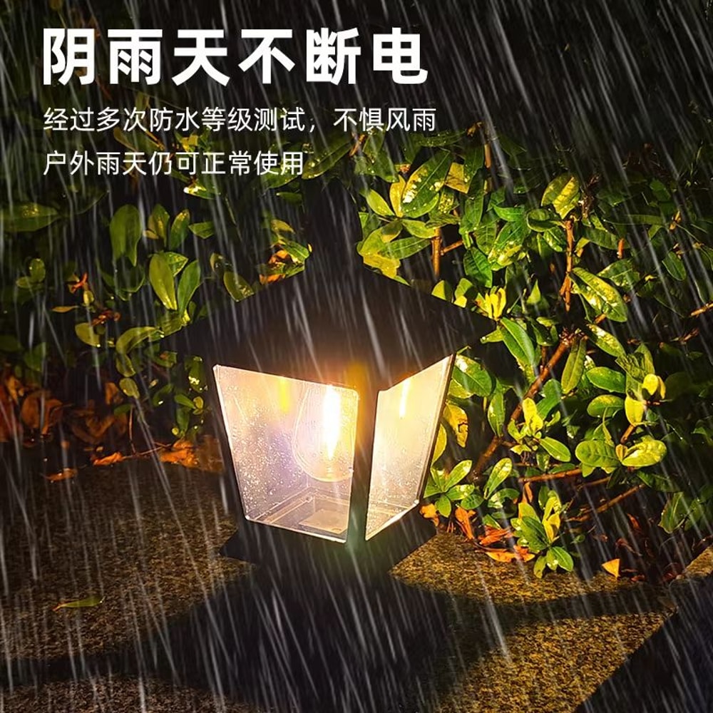 Waterproof Solar Garden Pillar Head Lights For Outdoor Villa And Landscape Decor 1