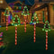Solar Candy Cane Pathway Lights Set With 8 Lighting Modes For Outdoor Christmas Decor 3