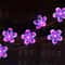 Purple Solar Flower Fairy String Lights Outdoor Decorative Garden Lighting 3