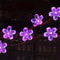 Purple Solar Flower Fairy String Lights Outdoor Decorative Garden Lighting 3