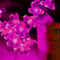 Solar Cherry Blossom Flower String Lights Waterproof Outdoor Garden Decoration 2