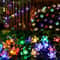 Solar Cherry Blossom Flower String Lights Waterproof Outdoor Garden Decoration 4