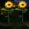 LED Solar Sunflower Garden Lights With 1 Or 3 Heads For Outdoor Landscape Decor 1