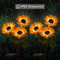 LED Solar Sunflower Garden Lights With 1 Or 3 Heads For Outdoor Landscape Decor 3
